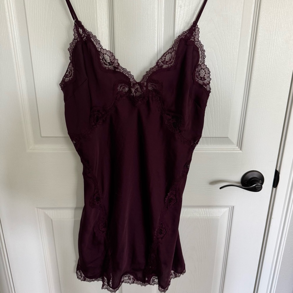 Victoria Secret's Slip Maroon Size Large